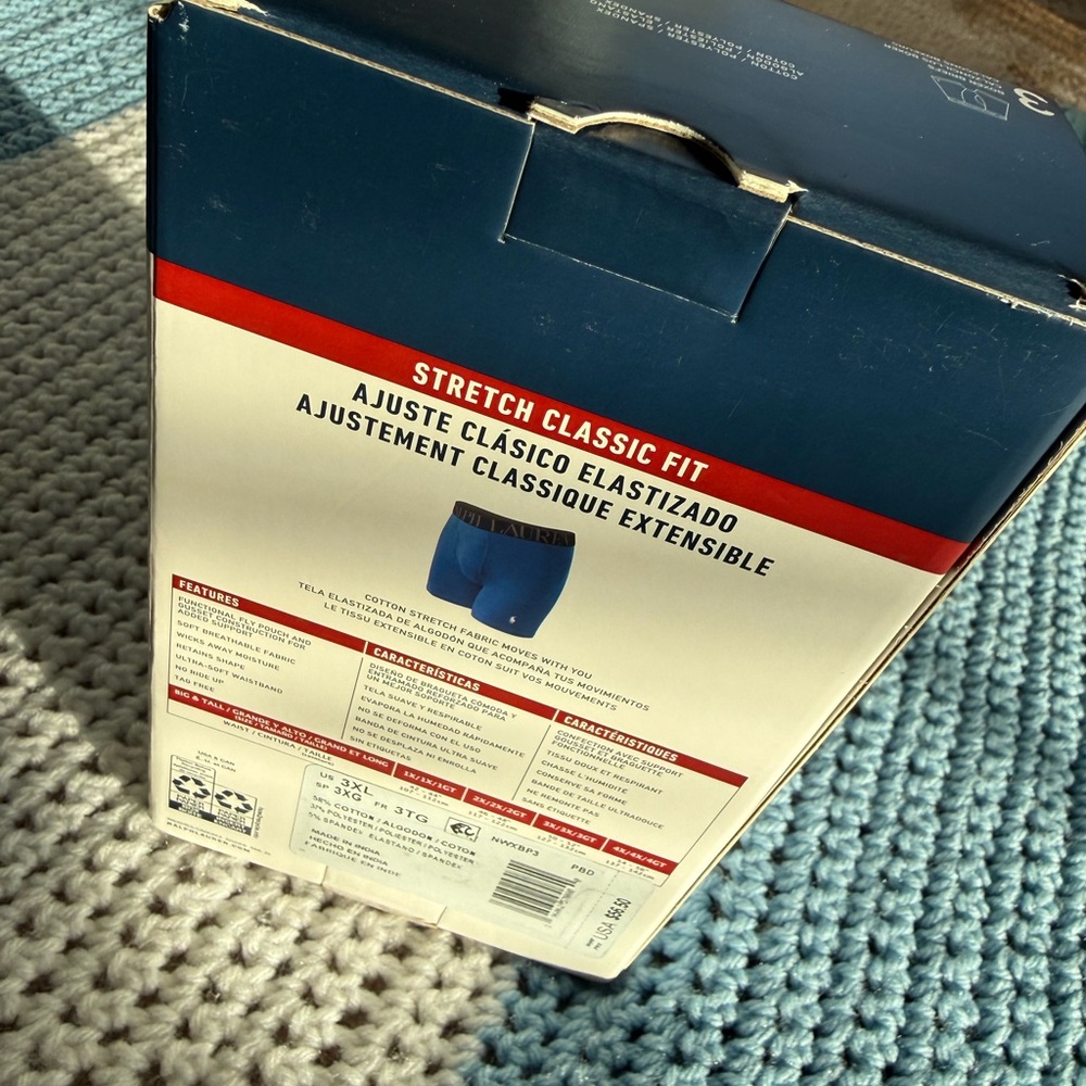 Polo by Ralph Lauren Men's “Big & Tall” Boxed Boxer Briefs - Picture 4 of 5